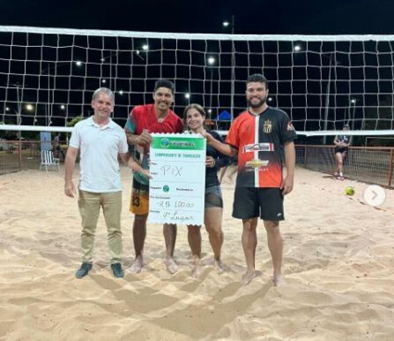 Ilustração da notícia Prefeitura de Figueirão realiza Torneio de Vôlei de Areia com premiação recorde e grande participação da população